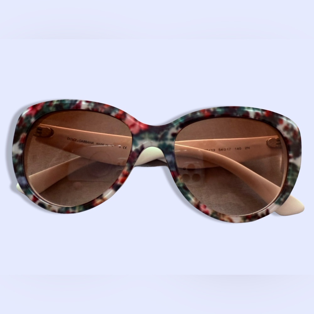 Dolce & Gabbana Multicolor Floral Sunglasses